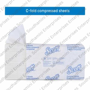 Kimberly Clark* Scott* Compact Fold Hand Towels, 5855 (Pack of 16/Case, 110 Sheets/Pack, Total 1760 Sheets)